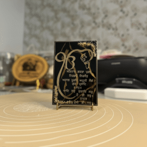 Black Golden theme Ek-Omkar mantra frame