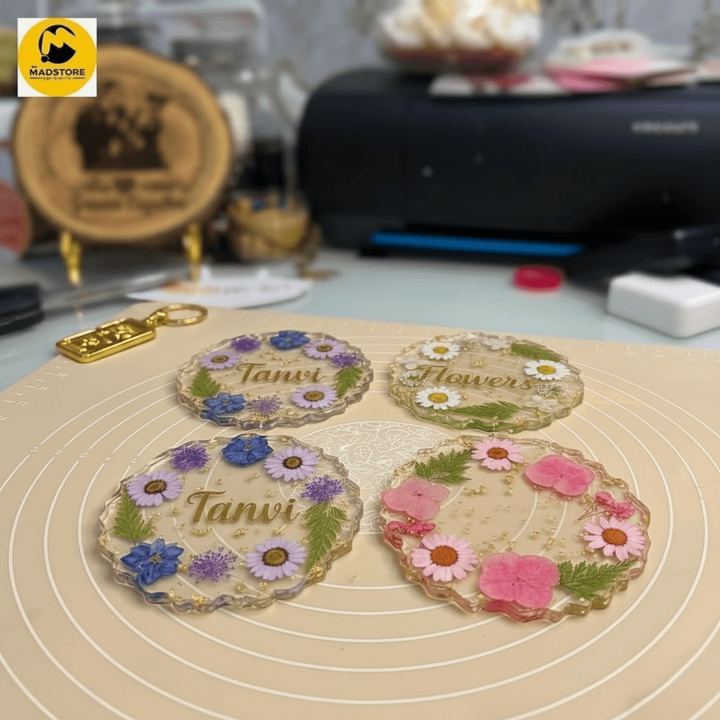 Personalized Real Flower Coaster - Image 2