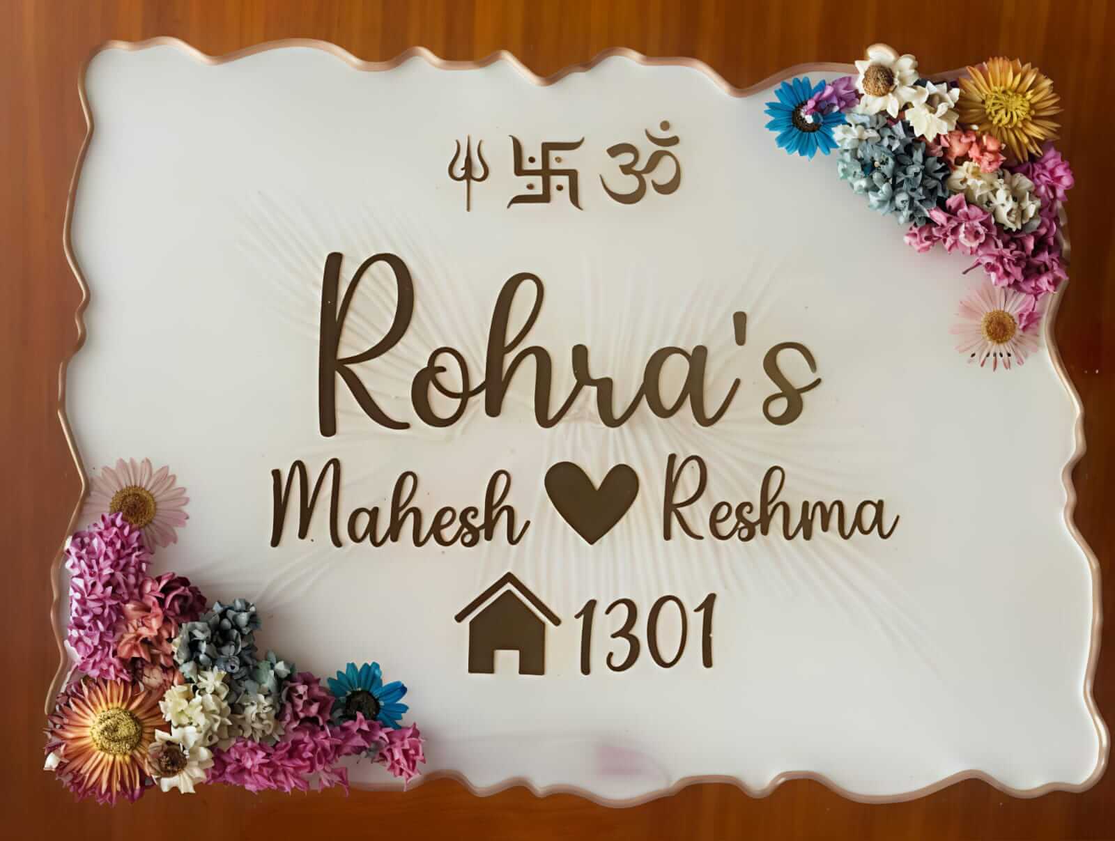 Resin Name Plate for Home - Image 2