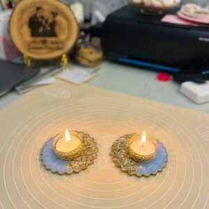Tea-light holder (Agate Tea-light holder)