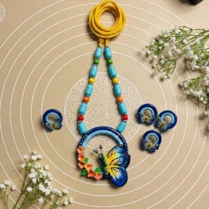 Butterfly Clay Necklace Set