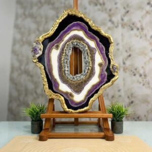 Wall art (16" Geode Art Decorative Wall Art)